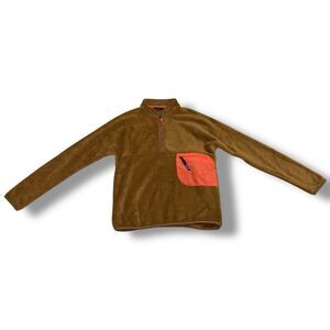 Patagonia Women’s Re-Tool 1/2 Zip Pullover Fleece Jacket Size Medium Bear Brown